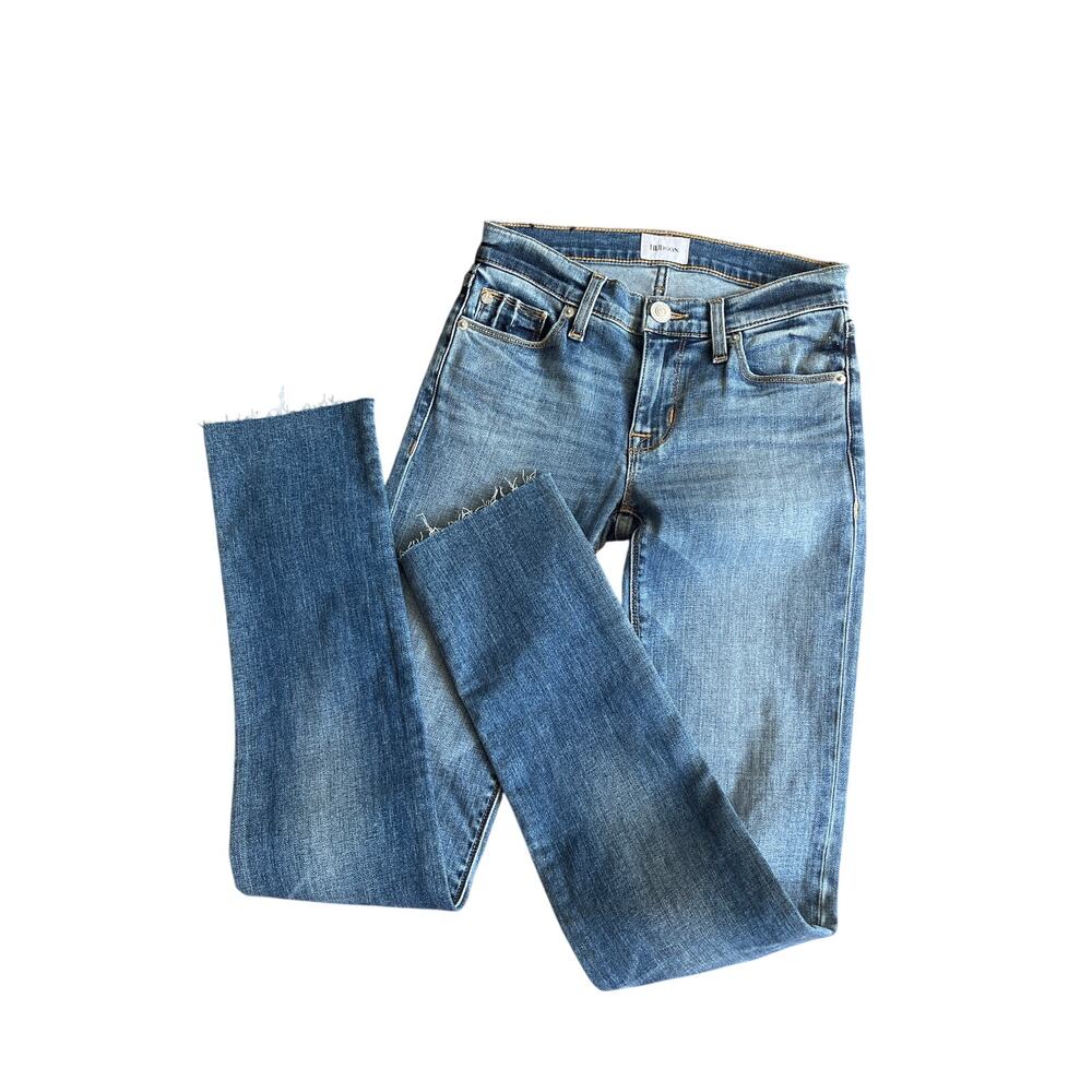 NWT Women's size 24 Hudson Tally Deep Cuff Crop Skinny Jeans